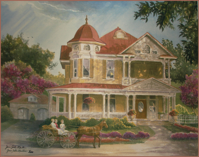Image of Faust House With Surrey by Jane Felts Mualdin